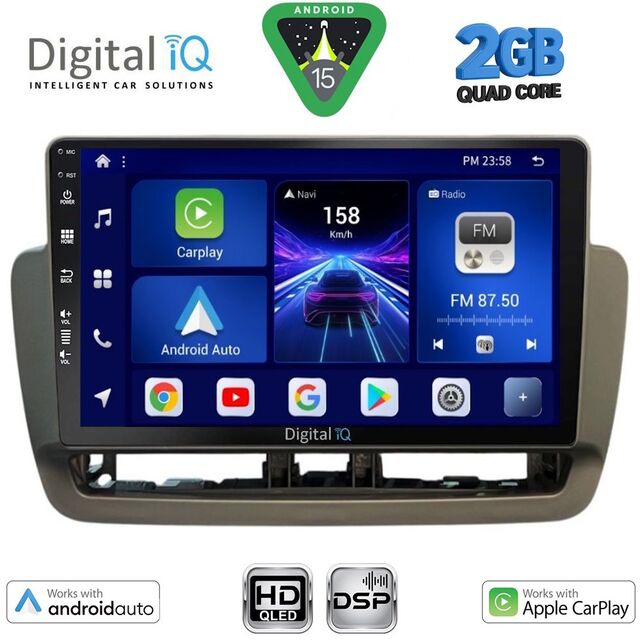 DIGITAL IQ BXC 3572GR_CPAA (9inc) MULTIMEDIA TABLET for SEAT IBIZA mod. 2012-2015