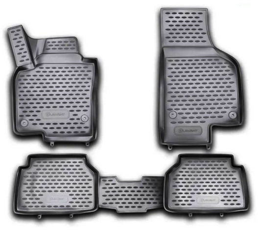 ΠΑΤΑΚΙΑ ΣΕ ΣΚΑΦΗ TPE ΛΑΣΤΙΧΟ ΓΙΑ VW TIGUAN 12/2007-2016  ΣΕ ΜΑΥΡΟ ΧΡΩΜΑ NOVLINE - 4 ΤΕΜ.