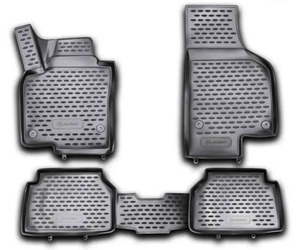 ΠΑΤΑΚΙΑ ΣΕ ΣΚΑΦΗ TPE ΛΑΣΤΙΧΟ ΓΙΑ VW TIGUAN 12/2007-2016  ΣΕ ΜΑΥΡΟ ΧΡΩΜΑ NOVLINE - 4 ΤΕΜ.