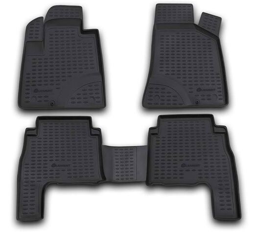 ΠΑΤΑΚΙΑ ΣΕ ΣΚΑΦΗ TPE ΛΑΣΤΙΧΟ ΓΙΑ HYUNDAI SANTA FE 2006-2010  ΣΕ ΜΑΥΡΟ ΧΡΩΜΑ NOVLINE - 4 ΤΕΜ.