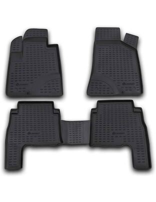 ΠΑΤΑΚΙΑ ΣΕ ΣΚΑΦΗ TPE ΛΑΣΤΙΧΟ ΓΙΑ HYUNDAI SANTA FE 2006-2010  ΣΕ ΜΑΥΡΟ ΧΡΩΜΑ NOVLINE - 4 ΤΕΜ.