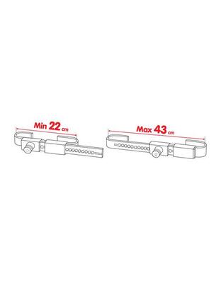 Κλειδαριά για  CONTAINER 22-43cm με κλειδί ZANNA