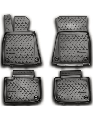 ΠΑΤΑΚΙΑ ΣΕ ΣΚΑΦΗ TPE ΛΑΣΤΙΧΟ ΓΙΑ LEXUS GS250 2012+  ΣΕ ΑΝΘΡΑΚΙ ΣΚΟΥΡΟ ΓΚΡΙ ΧΡΩΜΑ NOVLINE - 4 ΤΕΜ.