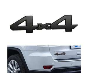Αυτοκόλλητο μαύρο μεταλλικό 4x4