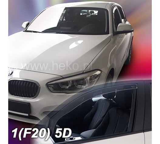 ΑΝΕΜΟΘΡΑΥΣΤΕΣ ΓΙΑ BMW ΣΕΙΡΑ 1 F20 5D 2011-2019 ΖΕΥΓΑΡΙ ΑΠΟ ΕΥΚΑΜΠΤΟ ΦΙΜΕ ΠΛΑΣΤΙΚΟ HEKO - 2 ΤΕΜ.