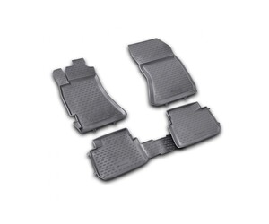 ΠΑΤΑΚΙΑ ΣΕ ΣΚΑΦΗ TPE ΛΑΣΤΙΧΟ ΓΙΑ SUBARU FORESTER 2.5XT 2008-2013  ΣΕ ΜΑΥΡΟ ΧΡΩΜΑ NOVLINE - 4 ΤΕΜ.
