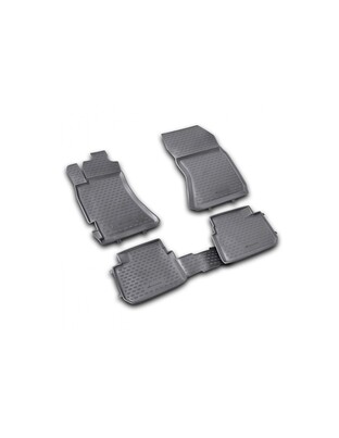 ΠΑΤΑΚΙΑ ΣΕ ΣΚΑΦΗ TPE ΛΑΣΤΙΧΟ ΓΙΑ SUBARU FORESTER 2.5XT 2008-2013  ΣΕ ΜΑΥΡΟ ΧΡΩΜΑ NOVLINE - 4 ΤΕΜ.