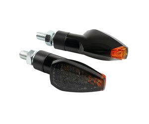 TUAREG ΦΛΑΣ LED ΜΟΤΟ 12V (ΜΑΥΡΟ - 65 Χ 26 mm) - 2 ΤΕΜ.