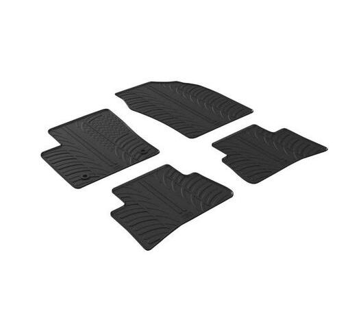 LAMPA - ΠΑΤΑΚΙΑ ΑΥΤΟΚΙΝΗΤΟΥ ΑΠΟ ΛΑΣΤΙΧΟ ΓΙΑ TOYOTA C-HR 12/2016+ ΣΕ ΜΑΥΡΟ ΧΡΩΜΑ ME ΚΟΥΜΠΩΜΑΤΑ - 4 ΤΕΜ.
