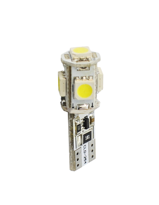 T10 W5W 12V W2,1x9,5d LED 5xSMD5050 ΛΕΥΚΟ (ΚΑΡΦΩΤΟ CAN-BUS) 1ΤΕΜ. M-TECH