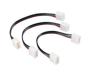 ΑΝΤΑΛΛΑΚΤΙΚΗ ΦΙΣΑ CONNECT-2 ΜΕ 4 PIN ΓΙΑ ΤΑΙΝΙΑ LED RGB 16cm 3 ΤΕΜ.