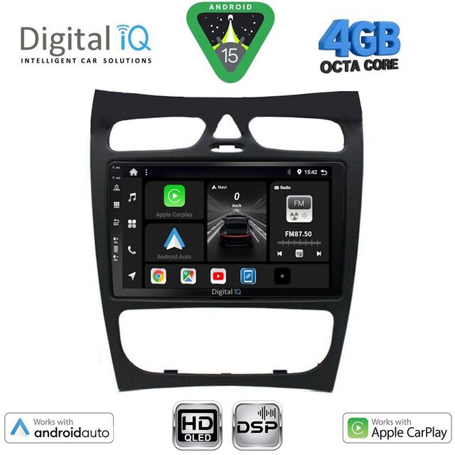 DIGITAL IQ BXF 16406_CPAA (9inc) MULTIMEDIA TABLET for MERCEDES CLK (W209) mod. 2000-2004