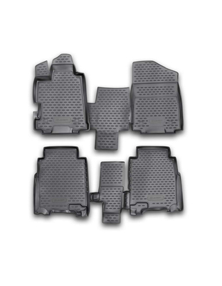 ΠΑΤΑΚΙΑ ΣΕ ΣΚΑΦΗ TPE ΛΑΣΤΙΧΟ ΓΙΑ HONDA FR-V 2004-2009  ΣΕ ΜΑΥΡΟ ΧΡΩΜΑ NOVLINE - 4 ΤΕΜ.