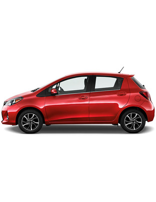TRIM  ΠΑΡΑΘΥΡΩΝ ΑΥΤΟΚΟΛΛΗΤΑ ΧΡΩΜΙΟΥ 4ΤΕΜ. ΓΙΑ TOYOTA YARIS 5D 2012+