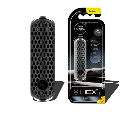 Amio - ΑΡΩΜΑΤΙΚΟ (ΚΡΕΜΑΣΤΟ ή ΑΕΡΑΓΩΓΟΥ) AROMA FANCY SHAPES HEX – BLACK – 1 ΤΕΜ. (A83575/AM)