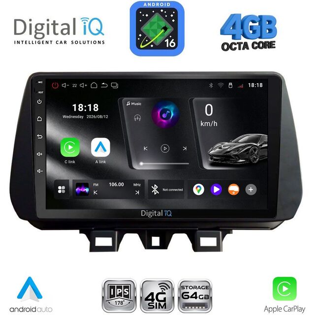 DIGITAL IQ RTG 6244_CPA (9inc) MULTIMEDIA TABLET for HYUNDAI TUCSON mod. 2019-2023
