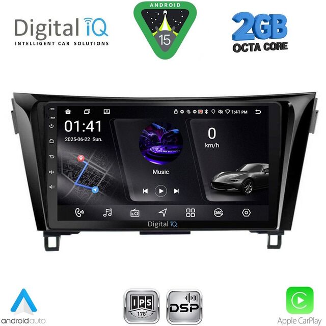 DIGITAL IQ RSF 4468_CPA (10inc) MULTIMEDIA TABLET for NISSAN QASHQAI - XTRAIL mod. 2014-2021