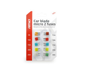 Amio - ΑΣΦΑΛΕΙΕΣ MICRO 10 ΤΕΜ ΔΙΑΦΟΡΕΣ ΣΕ ΚΑΡΤΕΛΑ 1x5A/1x7.5A/2x10A/2x15A/2x20A/1x25A/1x30A (02331/AM)