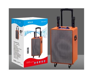 ΦΟΡΗΤΟ ΗΧΕΙΟ/WOOFER ΚΑΡΑΟΚΕ ΜΕ 2 ΜΙΚΡΟΦΩΝΑ & ΤΗΛΕΧΕΙΡΙΣΤΗΡΙΟ 12''/60W DR-19