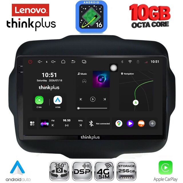 LENOVO LTM 11290_CPA (9inc) MULTIMEDIA TABLET for JEEP RENEGADE  mod. 2014-2025