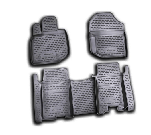 ΠΑΤΑΚΙΑ ΣΕ ΣΚΑΦΗ TPE ΛΑΣΤΙΧΟ ΓΙΑ HONDA JAZZ 10/2008-2015  ΣΕ ΜΑΥΡΟ ΧΡΩΜΑ NOVLINE - 4 ΤΕΜ.