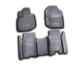 ΠΑΤΑΚΙΑ ΣΕ ΣΚΑΦΗ TPE ΛΑΣΤΙΧΟ ΓΙΑ HONDA JAZZ 10/2008-2015  ΣΕ ΜΑΥΡΟ ΧΡΩΜΑ NOVLINE - 4 ΤΕΜ.