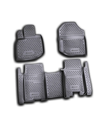 ΠΑΤΑΚΙΑ ΣΕ ΣΚΑΦΗ TPE ΛΑΣΤΙΧΟ ΓΙΑ HONDA JAZZ 10/2008-2015  ΣΕ ΜΑΥΡΟ ΧΡΩΜΑ NOVLINE - 4 ΤΕΜ.