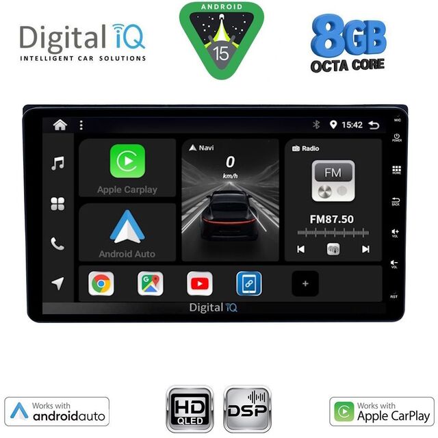 DIGITAL IQ BXF 763_CPAA (9'' DECK) MULTIMEDIA SYSTEM for TOYOTA ALL mod. 2019-2026 (230mm)