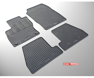 Cik - ΠΑΤΑΚΙΑ ΑΥΤΟΚΙΝΗΤΟΥ ΑΠΟ ΛΑΣΤΙΧΟ ΓΙΑ FORD FOCUS FACELIFT 2014-2018 ΣΕ ΜΑΥΡΟ ΧΡΩΜΑ ΜΕ ΚΟΥΜΠΩΜΑΤΑ - 4 ΤΕΜ. (RM.FO.0013/CK)