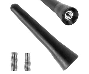 Amio - ΚΕΡΑΙΑ ΟΡΟΦΗΣ ANTM13 6.5cm ΜΕ 2 ΑΝΤΑΠΤΟΡΕΣ 5-6mm ΜΑΥΡΗ - 1 ΤΕΜ. (04164/AM)