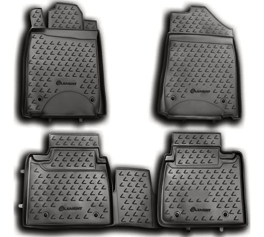 ΠΑΤΑΚΙΑ ΣΕ ΣΚΑΦΗ TPE ΛΑΣΤΙΧΟ ΓΙΑ LEXUS ES350 10/2010-2012  ΣΕ ΑΝΘΡΑΚΙ ΣΚΟΥΡΟ ΓΚΡΙ ΧΡΩΜΑ NOVLINE - 4 ΤΕΜ.