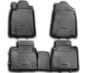 ΠΑΤΑΚΙΑ ΣΕ ΣΚΑΦΗ TPE ΛΑΣΤΙΧΟ ΓΙΑ LEXUS ES350 10/2010-2012  ΣΕ ΑΝΘΡΑΚΙ ΣΚΟΥΡΟ ΓΚΡΙ ΧΡΩΜΑ NOVLINE - 4 ΤΕΜ.