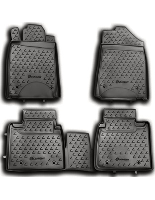 ΠΑΤΑΚΙΑ ΣΕ ΣΚΑΦΗ TPE ΛΑΣΤΙΧΟ ΓΙΑ LEXUS ES350 10/2010-2012  ΣΕ ΑΝΘΡΑΚΙ ΣΚΟΥΡΟ ΓΚΡΙ ΧΡΩΜΑ NOVLINE - 4 ΤΕΜ.