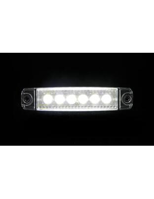 ΦΩΣ ΟΓΚΟΥ 6LED ΛΕΥΚΟ 12/24V 96mm ΑΔΙΑΒΡΟΧΟ 1ΤΕΜ.