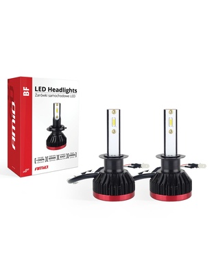 Amio - H1 BF-SERIES 6-18V 50W ETi-1860 2X25W 6.000K 3100lm LED (ΜΕ ΑΝΕΜΙΣΤΗΡΑΚΙ) -2ΤΕΜ (02240/AM)