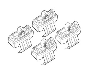 ΑΚΡΑ ΓΙΑ ΜΠΑΡΕΣ NORDRIVE ΓΙΑ FORD S-MAX 10/15+ KIT