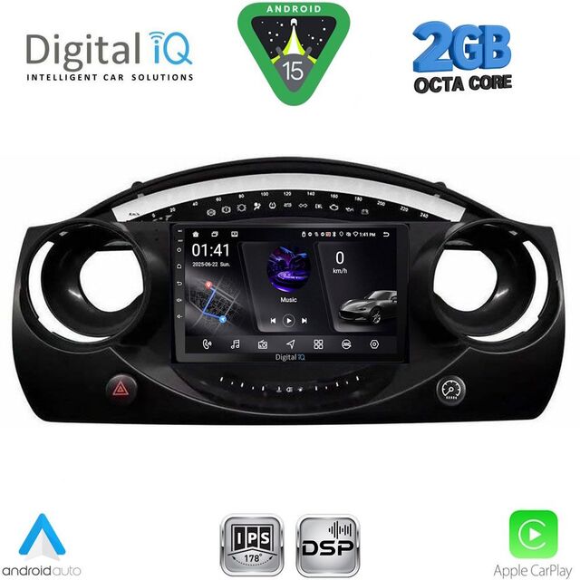 DIGITAL IQ RSF 4063_CPA (9inc) MULTIMEDIA TABLET for MINI COOPER (R50-R52-R53) mod. 2000-2006