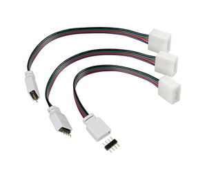 ΑΝΤΑΛΛΑΚΤΙΚΗ ΦΙΣΑ CONNECT-3 ΜΕ 4PIN 16 cm ΓΙΑ ΣΥΝΔΕΣΗ ΤΑΙΝΙΑΣ RGB LED ΜΕ ΤΗΛΕΧΕΙΡΙΣΤΗΡΙΟ 3 ΤΕΜ.