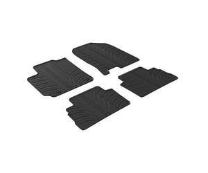 LAMPA - ΠΑΤΑΚΙΑ ΑΥΤΟΚΙΝΗΤΟΥ ΑΠΟ ΛΑΣΤΙΧΟ ΓΙΑ HYUNDAI KONA 10/2017+ ΣΕ ΜΑΥΡΟ ΧΡΩΜΑ ME ΚΟΥΜΠΩΜΑΤΑ - 4 ΤΕΜ.