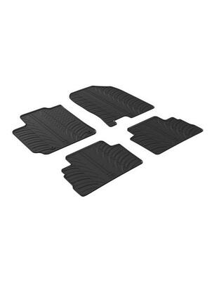 LAMPA - ΠΑΤΑΚΙΑ ΑΥΤΟΚΙΝΗΤΟΥ ΑΠΟ ΛΑΣΤΙΧΟ ΓΙΑ HYUNDAI KONA 10/2017+ ΣΕ ΜΑΥΡΟ ΧΡΩΜΑ ME ΚΟΥΜΠΩΜΑΤΑ - 4 ΤΕΜ.