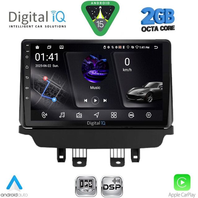 DIGITAL IQ RSF 4362_CPA (9inc) MULTIMEDIA TABLET for MAZDA 2 mod. 2014-2023