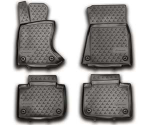 ΠΑΤΑΚΙΑ ΣΕ ΣΚΑΦΗ TPE ΛΑΣΤΙΧΟ ΓΙΑ LEXUS GS350 2012+  ΣΕ ΑΝΘΡΑΚΙ ΣΚΟΥΡΟ ΓΚΡΙ ΧΡΩΜΑ NOVLINE - 4 ΤΕΜ.