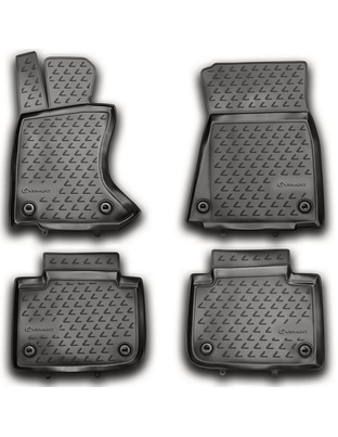 ΠΑΤΑΚΙΑ ΣΕ ΣΚΑΦΗ TPE ΛΑΣΤΙΧΟ ΓΙΑ LEXUS GS350 2012+  ΣΕ ΑΝΘΡΑΚΙ ΣΚΟΥΡΟ ΓΚΡΙ ΧΡΩΜΑ NOVLINE - 4 ΤΕΜ.
