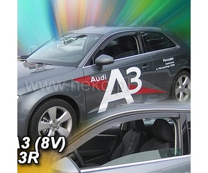 ΑΝΕΜΟΘΡΑΥΣΤΕΣ ΓΙΑ AUDI A3 / 8V SPORTBACK 5D 2013-2019 ΖΕΥΓΑΡΙ ΑΠΟ ΕΥΚΑΜΠΤΟ ΦΙΜΕ ΠΛΑΣΤΙΚΟ HEKO - 2 ΤΕΜ.