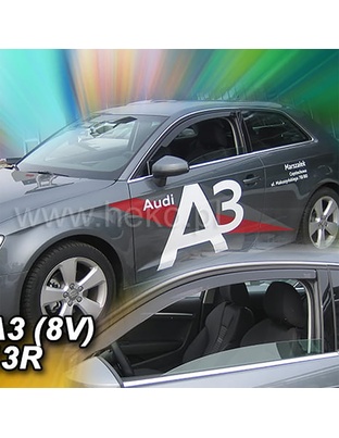 ΑΝΕΜΟΘΡΑΥΣΤΕΣ ΓΙΑ AUDI A3 / 8V SPORTBACK 5D 2013-2019 ΖΕΥΓΑΡΙ ΑΠΟ ΕΥΚΑΜΠΤΟ ΦΙΜΕ ΠΛΑΣΤΙΚΟ HEKO - 2 ΤΕΜ.