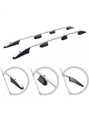 ΜΠΑΡΕΣ ΟΡΟΦΗΣ ΓΙΑ FORD TRANSIT CONNECT / TOURNEO CONNECT / VW CADDY 2021+ ΠΑΡΑΛΛΗΛΕΣ L1 ΑΛΟΥΜΙΝΙΟΥ ΑΣΗΜΙ ΟMTEC - 2 TEMΑΧΙΑ