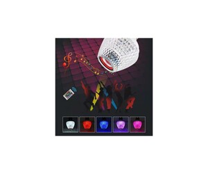 LED ΛΑΜΠΑ/ΗΧΕΙΟ ΜΕ RGB ΦΩΤΙΣΜΟ ZJD-1247