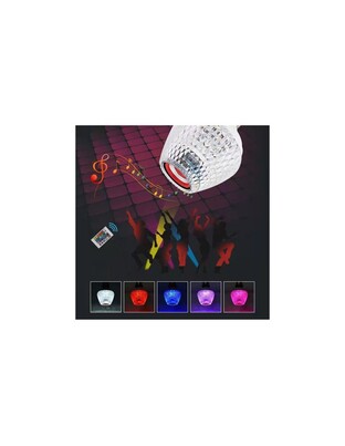LED ΛΑΜΠΑ/ΗΧΕΙΟ ΜΕ RGB ΦΩΤΙΣΜΟ ZJD-1247
