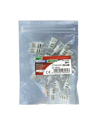 T10 W5W 24-28V W2,1x9,5d MEGA-LED3 70lm (ΔΙΠΛΗΣ ΠΟΛΙΚΟΤΗΤΑΣ) 20ΤΕΜ.