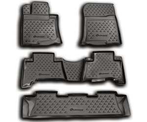 ΠΑΤΑΚΙΑ ΣΕ ΣΚΑΦΗ TPE ΛΑΣΤΙΧΟ ΓΙΑ LEXUS GX460 02/2010+  ΣΕ ΑΝΘΡΑΚΙ ΣΚΟΥΡΟ ΓΚΡΙ ΧΡΩΜΑ NOVLINE - 5 ΤΕΜ.
